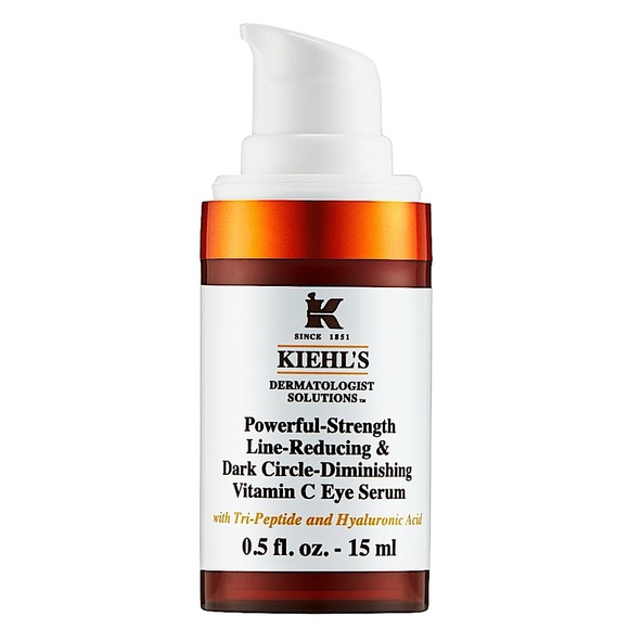 Kiehl's Powerful Strength Line Reducing & Dark Circle Vitamin C Eye Serum .5oz - Picture 1 of 3